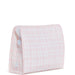 Pimlico Plaid Pink Coated Zip Pouch