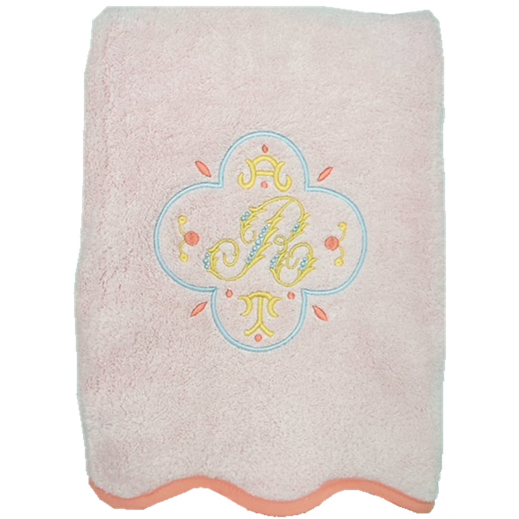 Weezie Pink Scallop Towels