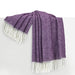 Plum Italian Herringbone Throw
