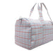Red and Blue Plaid Duffel Bag