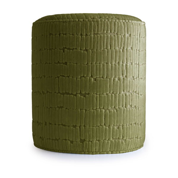 Round Meerket Leaf Ottoman