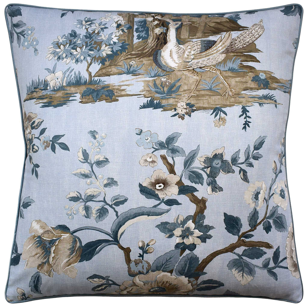 Forest Lodge Spa Blue Pillow