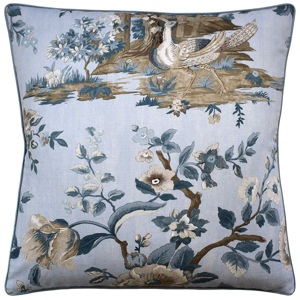 Forest Lodge Spa Blue Pillow