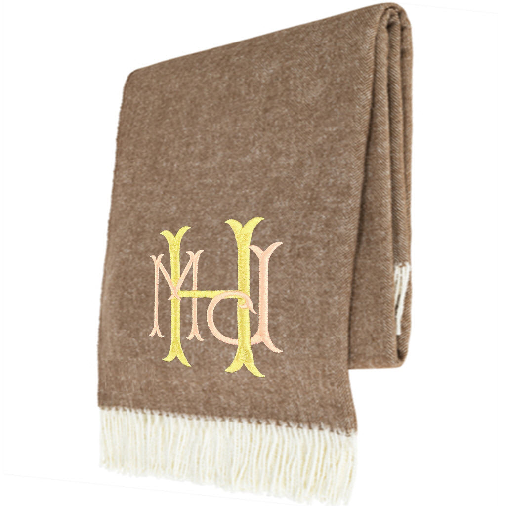 Saddle Herringbone Throw