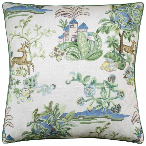 Knight's Tale Sage Blue Pillow