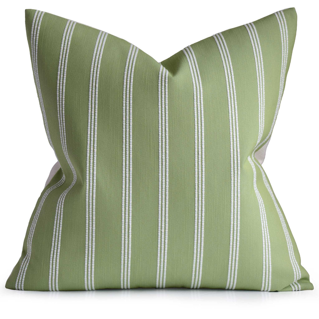 Seaside Stripe Kiwi Pillow