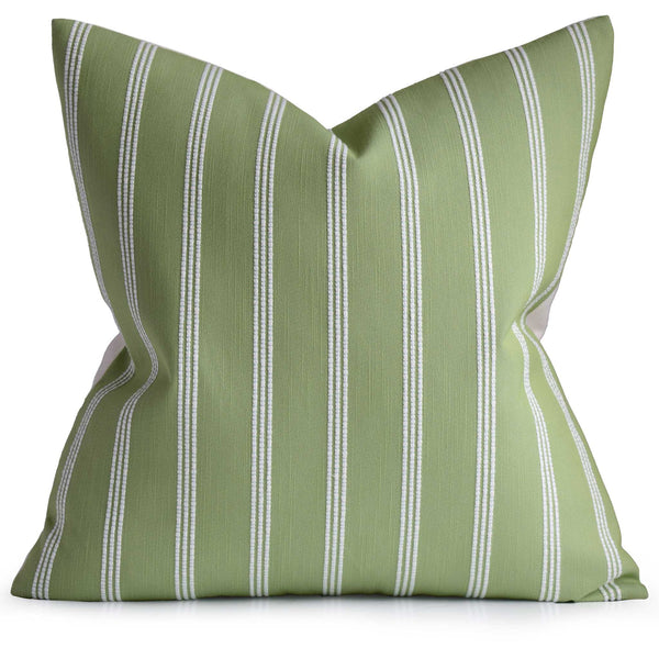 Seaside Stripe Kiwi Pillow