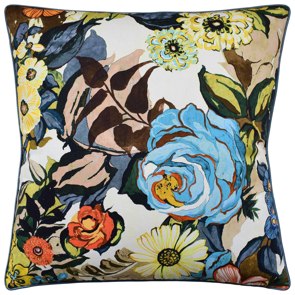 Secret Garden Azure Pillow