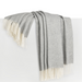 Silver Pinstripe Cashmere Throw