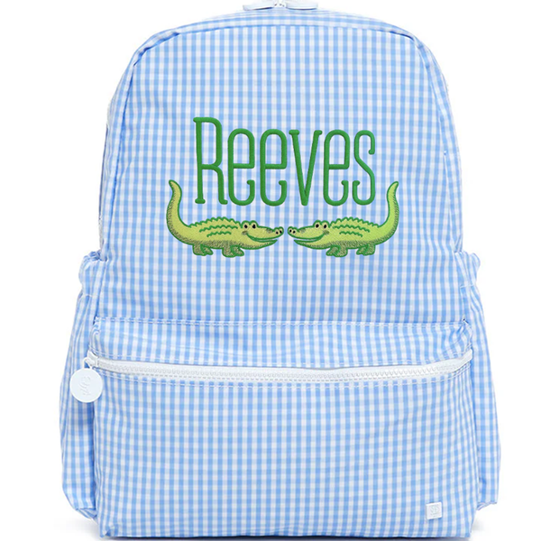 Sky Gingham Backpack