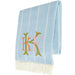 Sky Blue Fuji Stripe Throw