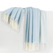 Sky Blue Fuji Stripe Throw