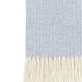 Sky Pinstripe Cashmere Throw