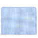 Gingham Sky Coated Zip Pouch