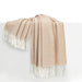 Soft Linen Italian Herringbone Throw