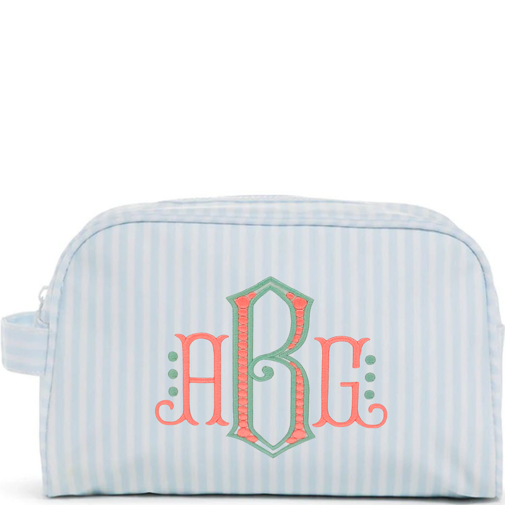 Stow It Blue Pimlico Stripe Dopp Kit