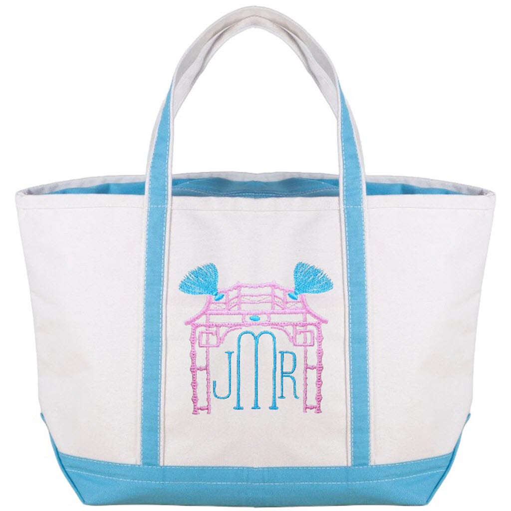 Blue Surf Boat Tote