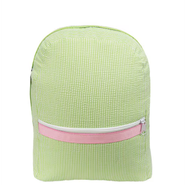 Small Sweet Pea Seersucker Backpack