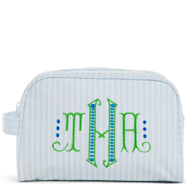 Stow It Blue Pimlico Stripe Dopp Kit