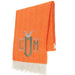 Tangerine Italian Herringbone Throw