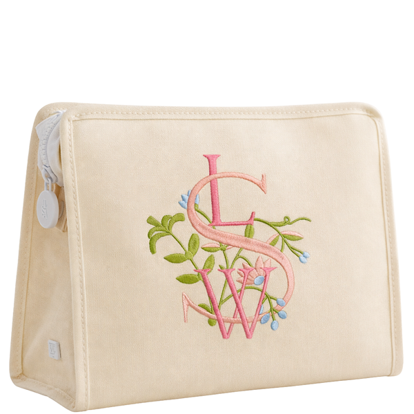 Coated Natural Zip Pouch