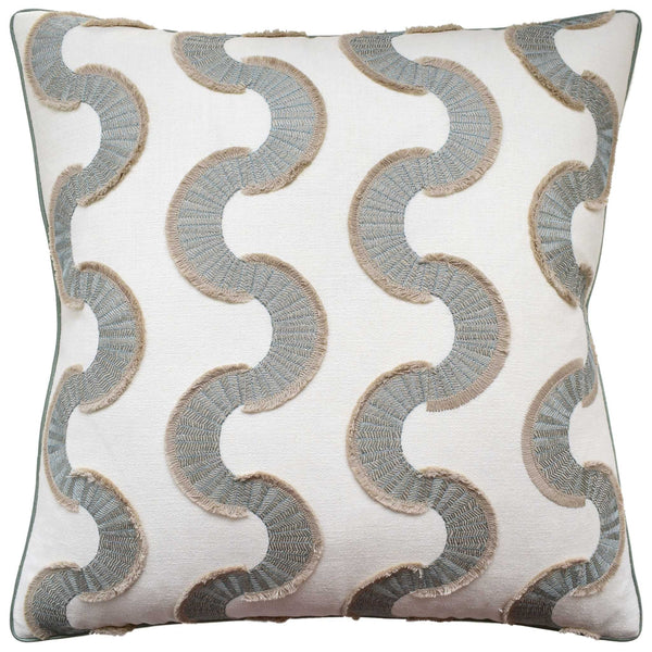 Snake Stitch Verdant Oasis Pillow