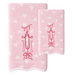 Weezie Tossed Pink Heart Towels