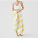 Weezie Beach Towel Yellow Stripe