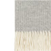 Silver Pinstripe Cashmere Throw