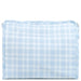 Pimlico Plaid Blue Coated Zip Pouch