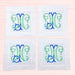 White Linen Cocktail Napkins