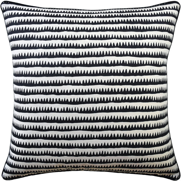 Corfu Black Stripe Pillow