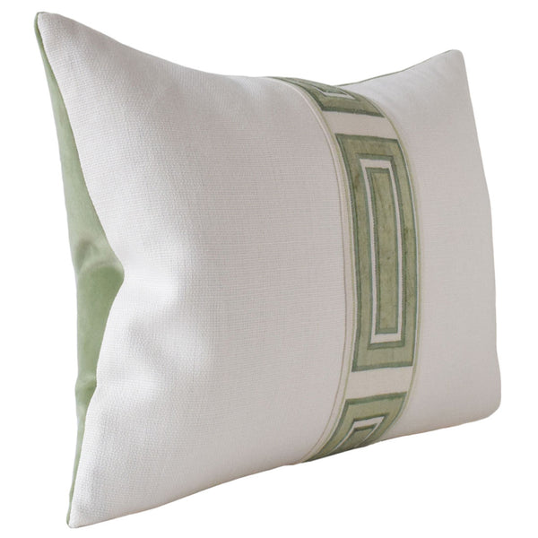 Giorgio Linen Ingot Tape Greenery Pillow