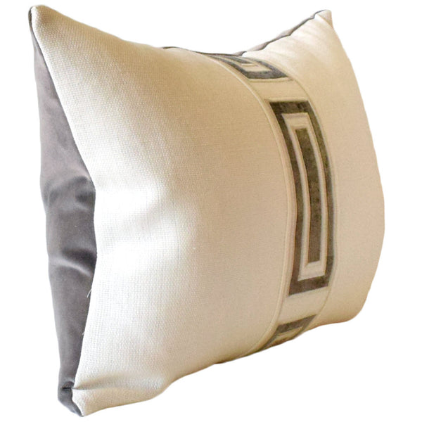 Giorgio Linen Ingot Tape Platinum Pillow