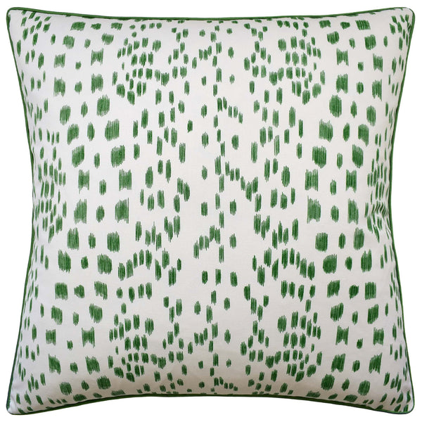 Les Touches Green Pillow
