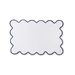 Kassatex Scallop White & Navy Towels