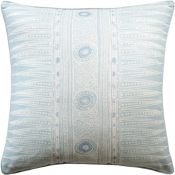 Indian Zag Aqua Pillow