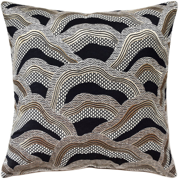 Lez Riziere Black/Gold Pillow