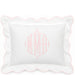 Pink Micropipe Scallop Boudoir Pillow
