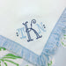 Light Blue Fringe Dinner Napkins