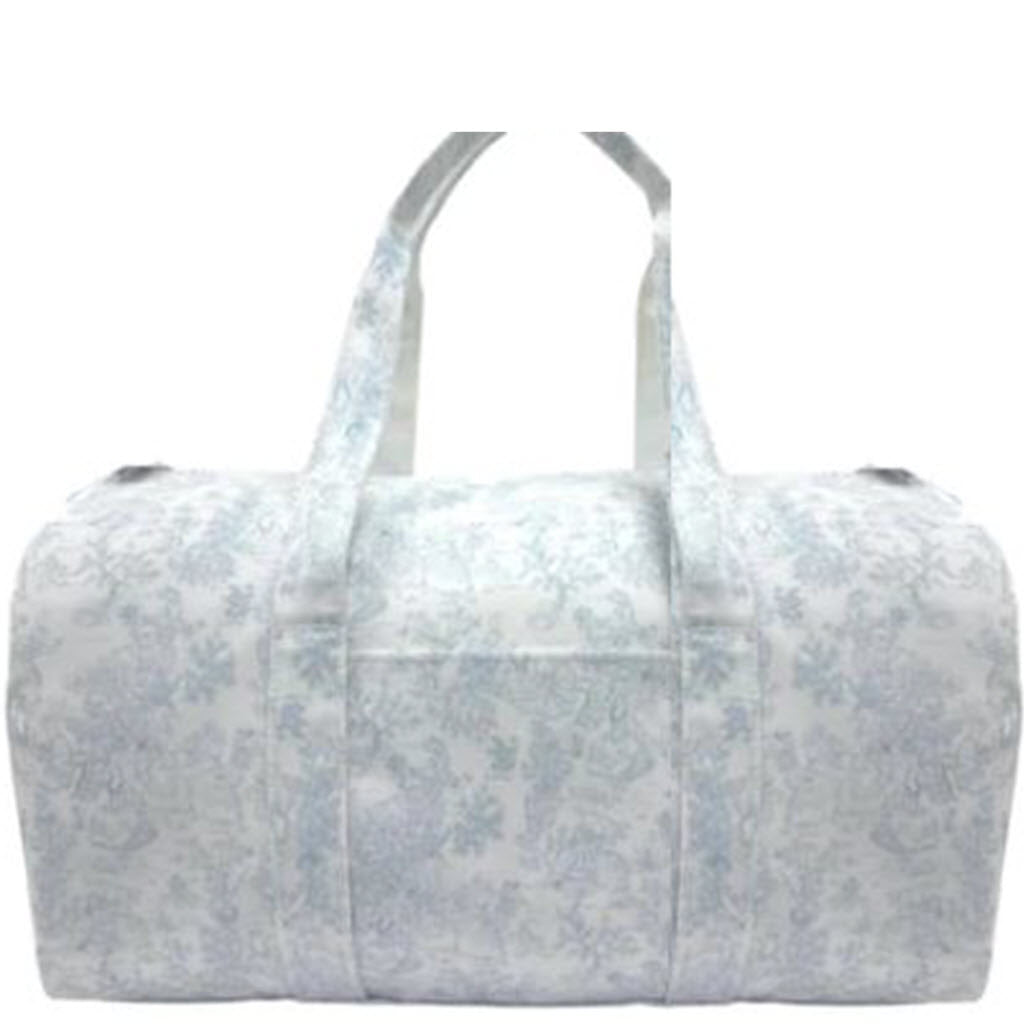 Blue Bunny Toile Duffel Bag