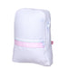 Small Light Pink Seersucker Backpack