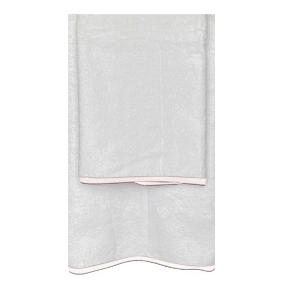 White Piped Bath Towel Collection