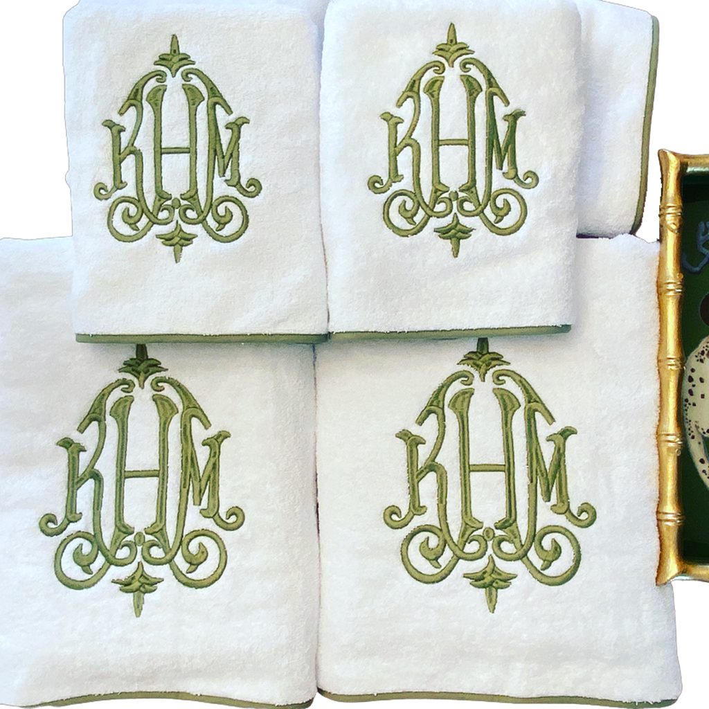 HempsteadThread Collection Color – Bath Border Towel