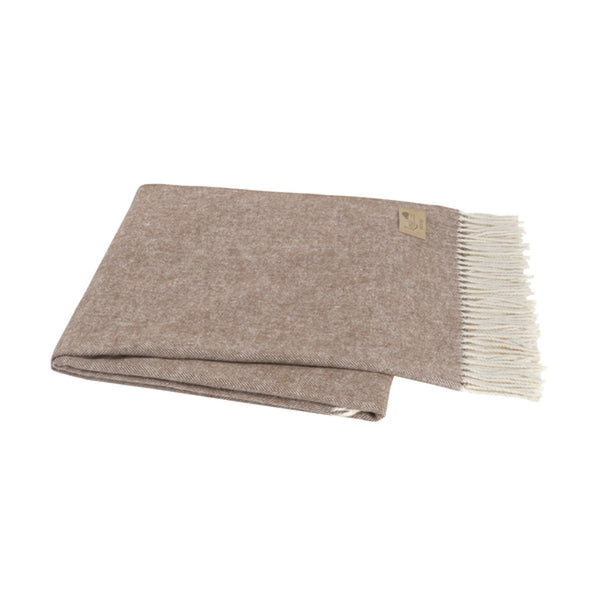 Cocoa Italian Herringbone Throw
