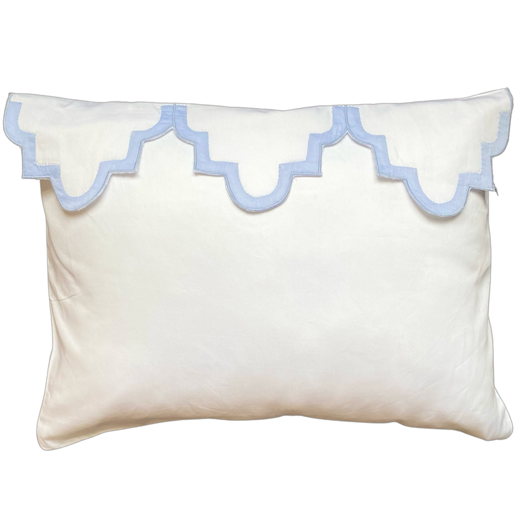 Ice Blue Morocco Boudoir Pillow