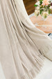 Oyster Luxe Italian Cashmere Throw
